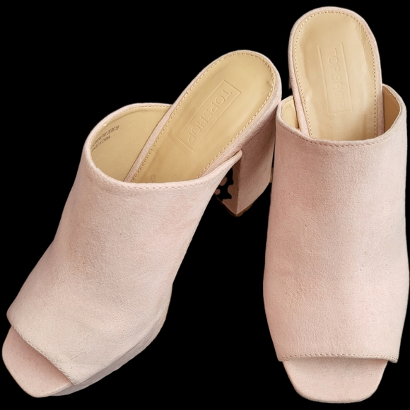 NWT Topshop Women's Pink Mules MAddox - Picture 8 of 10